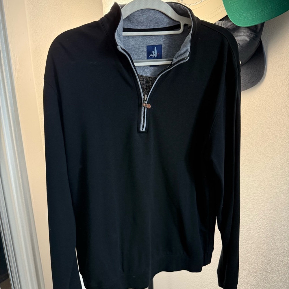 Men's Johnnie-O Black Half-Zip Sweater